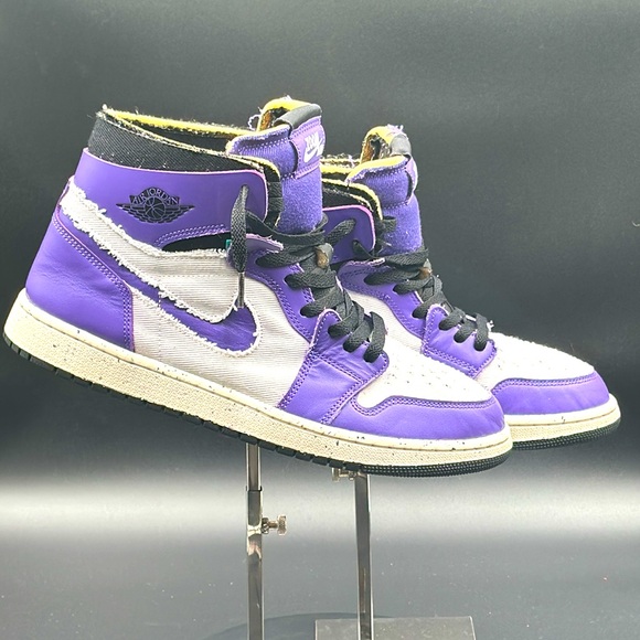 Jordan 1 high Zoom air. Size 11.5. Mens. Purple/white. Brand New with box! - Picture 4 of 6